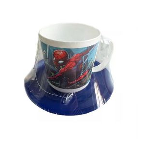 SET TAZA CON PLATO SPIDERMAN X UNID