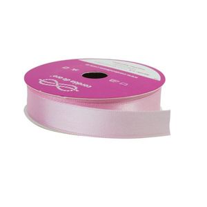 CINTA RASO DOBLE FAZ ROSA 15MM X 10MTS X UN