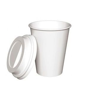 VASOS DE PAPEL CAFE "BEMIS" 12OZ -355CC- C/ TAPAS X 100
