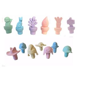 TAPA SILICONA BOTELLA FORMAS X UNIDAD