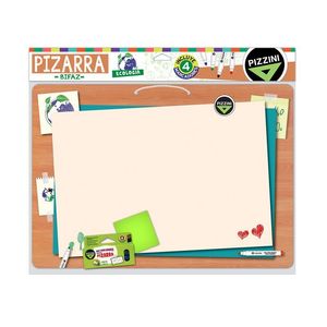 PIZARRA BIFAZ "PIZZINI" C/ MARCADORES ECOLOGIA X UNIDAD