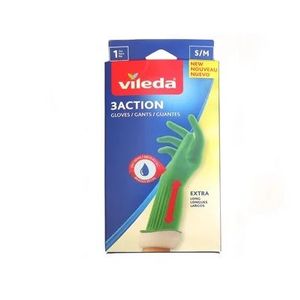 GUANTES "VILEDA" 3ACTION TALLE S-M X UNIDAD