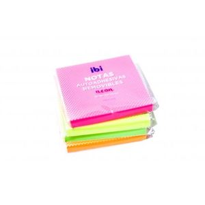 NOTAS ADHESIVAS "IBI" 76 X 76 100HJS FLUO X UNIDAD