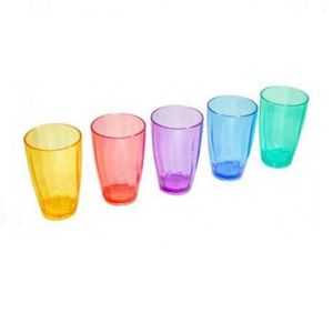 VASO ACRILICO COLORES FACETADO X UNI