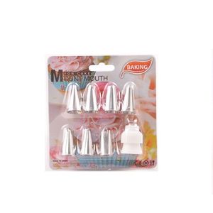 SET 7 PICOS METALICOS P/ DECORAR + ADAPTADOR 2058 X UNID