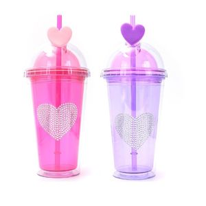 VASO INFANTIL CORAZON 450ML X UNIDAD