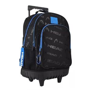 MOCHILA CON CARRO HEAD NEGRA/AZUL COD 27356-B X UNIDAD