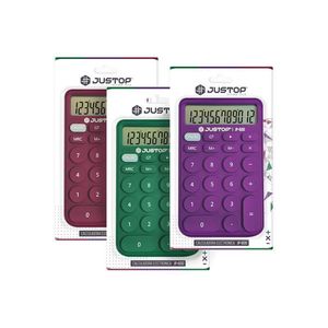 CALCULADORA JUSTOP 12 DIG COD JP-600 X UNIDAD