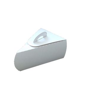 CAJA BIO PORCION DE TORTA MARRON/BLANCO X UNIDAD