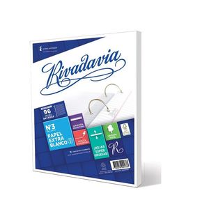 REPUESTO ESCOLAR RIVADAVIA N° 3 RAYADO EB X 96HJS