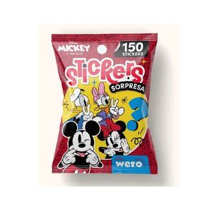 STICKERS SORPRESA MICKEY X 150 UN.