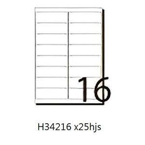 ETIQUETAS A4 "HUSARES" 9,9 X 3,39 16 ETI X 25HJS -34216-