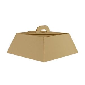 ESTUCHE PARA TORTAS "MICRO" 31X31X13 MARRON X UNIDAD