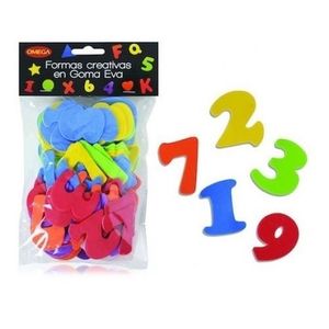 GOMA EVA FORMAS AUTOADHESIVAS NUMEROS NA120 X 120PCS