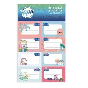 ETIQUETAS ESCOLARES PEPPA 16 UNID X BLISTER