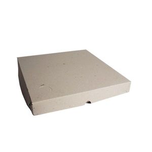 CAJAS DE PIZZA CUADRADA GRIS/MARRON GRANDE X 100 UNIDADES