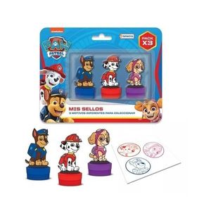 SELLOS INFANTILES PACK X 3 PAW PATROL X UNID