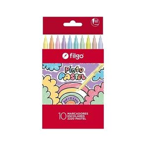 MARCADORES FILGO COLOR ESCOLARES PINTO 2220 PASTEL X 10 UNID