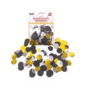 CONFETTI CIRCULOS CHAMPAGNE X BOLSA 15 GR.