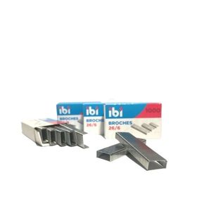 BROCHES "IBI" N° 26/6 X CAJA 1000 UNIDADES