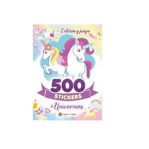 LIBRO 500 STICKERS DE UNICORNIOS X UNIDAD