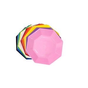 PLATOS PLASTICOS OCTOGONAL "KOVAL" 17CM X PAQ 10 UNID