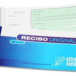 TALONARIO RECIBO ORIGINAL 30HJS 21 X 10CM X UNIDAD