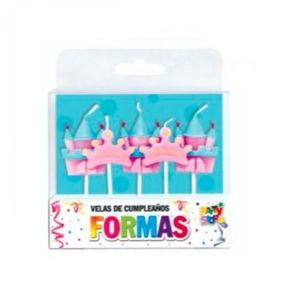 VELAS FORMAS SET PRINCESAS X 5 PIEZAS
