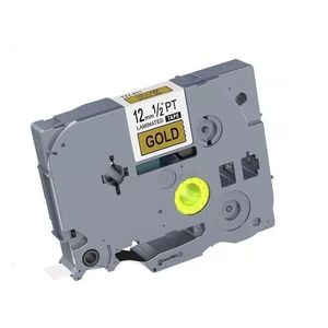 CINTA ROTULA ALTER BROTHER TZ 12MM*8M NEGRO/ORO X UNID