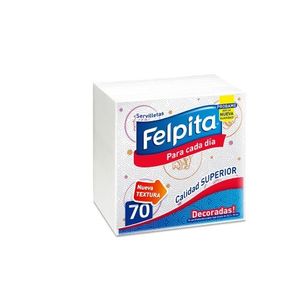 SERVILLETAS "FELP" 33 X 30 X PAQ. 70 DECO X UNIDAD