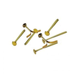 BROCHES DORADOS N° 04 -24MM- X 100 UNIDADES