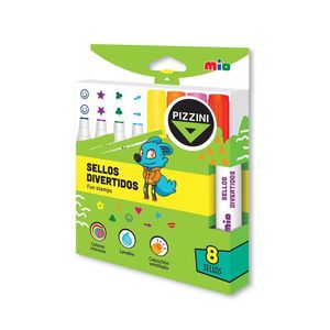 MARCADORES PIZZINI SELLOS DIVERTIDOS 8 MOTIVOS X UNIDAD