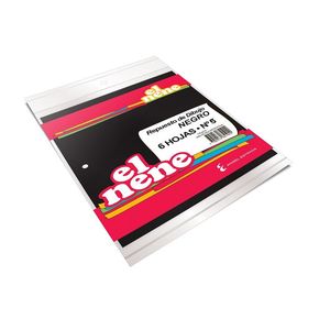 REPUESTO DIBUJO EL NENE N°5 NEGRO X PAQ. 6HJS