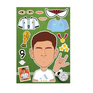 STICKERS MAKE A FACE PC JULIAN ALVAREZ X UNID