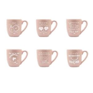 TAZA CERAMICA BOMBE ROSA 10CM X UNIDAD