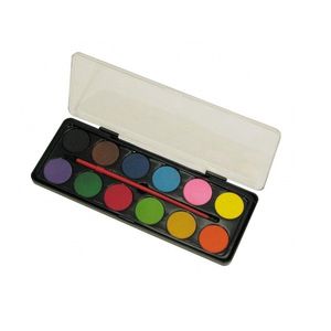 ACUARELAS "IBI" ESTUCHE X 12 PASTILLAS + PINCEL