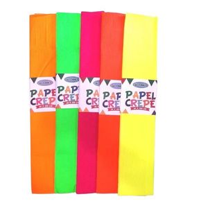 PAPEL CREPE "IBI" 50 X 200CM FLUO X UNIDAD