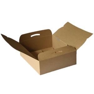 CAJA BIO DELIVERY 2 COMBOS MARRON X UNIDAD