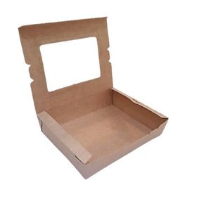 CAJA BIO BANDEJA 105 22X17X5 CON TAPA VENTANA X UNIDAD