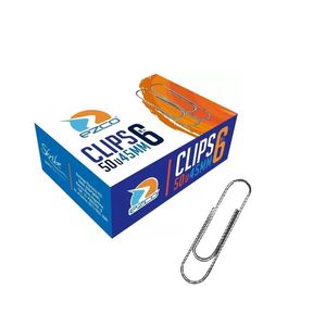 CLIPS METALICOS NIQUE "EZCO" N° 6 45MM X CAJA 100 UNID