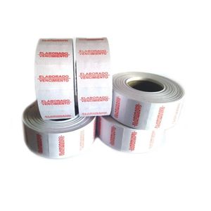 ROLLO PRECIOS 2 LINEAS MOTEX F ELAB/F VENCIM X UNIDAD