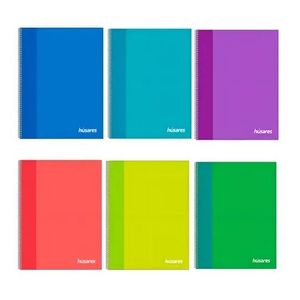 CUADERNO "HUSARES" TRENDY COLORS 16 X 21 C/E RAY 80HJS X UNID