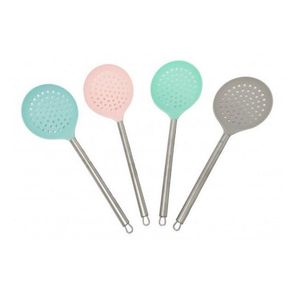 ESPUMADERA NYLON ACERO PASTEL X UNIDAD