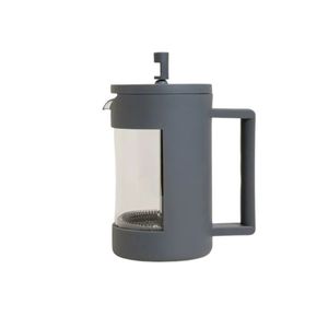 CAFETERA EMBOLO CON VIDRIO GREY X UNIDAD
