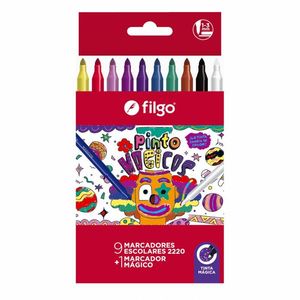 MARCADORES FILGO COLOR MAGICOS X 10 UNIDADES