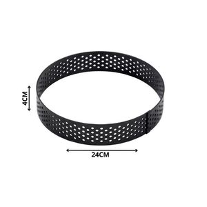 ARO PERFORADO REDONDO NEGRO ALTO 4CM X 24CM X UNI