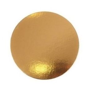 DISCO DE CARTON ORO/PLATA 28CM X UNIDAD