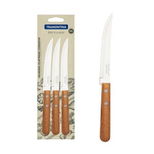 CUCHILLO ASADO DYNAMIC M/MADERA 5" X 3 UNIDADES