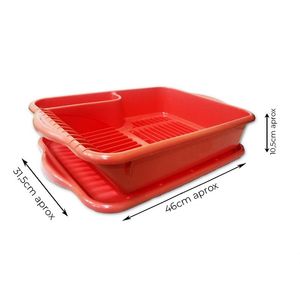 SECA PLATOS ESCURRIDOR CALADO GRANDE C/ BANDEJA X UNID