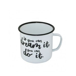 JARRO ENLOZADO 10CM BLANCO DECORADO FRASES X UNIDAD